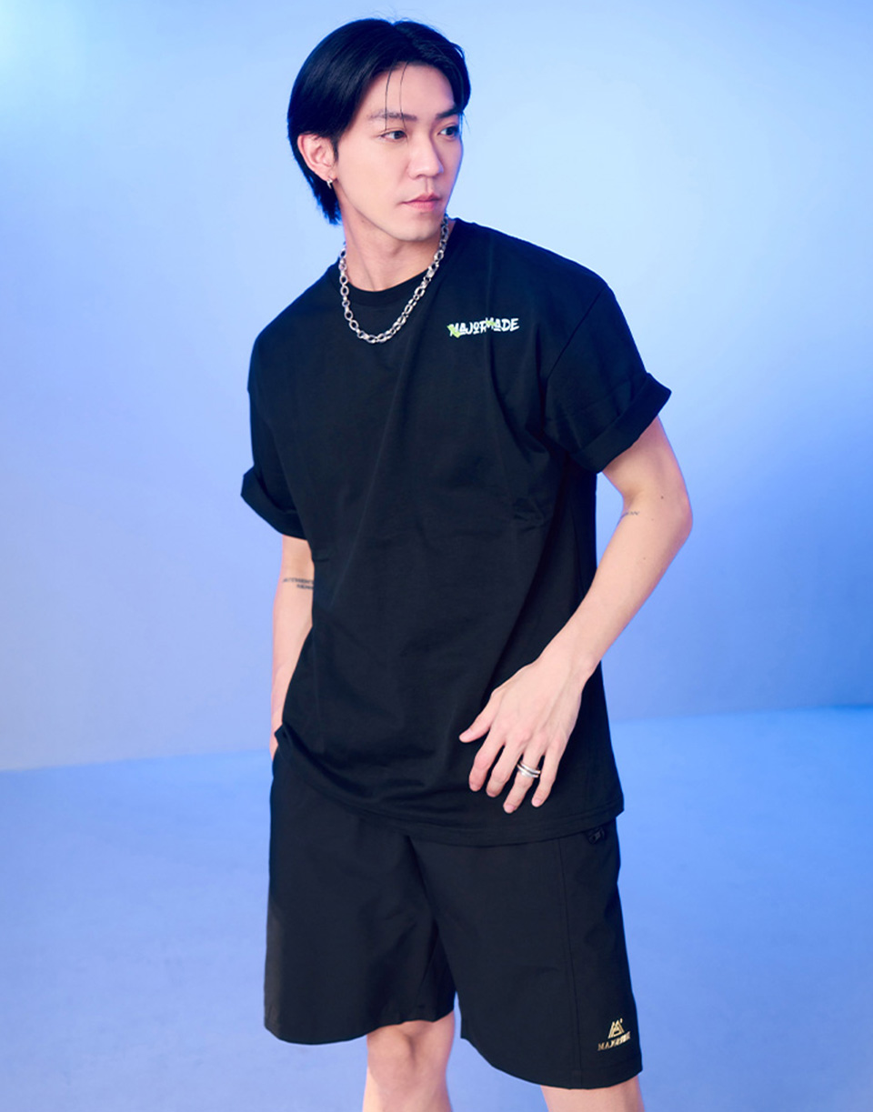 登峰燙金防潑水機能短褲