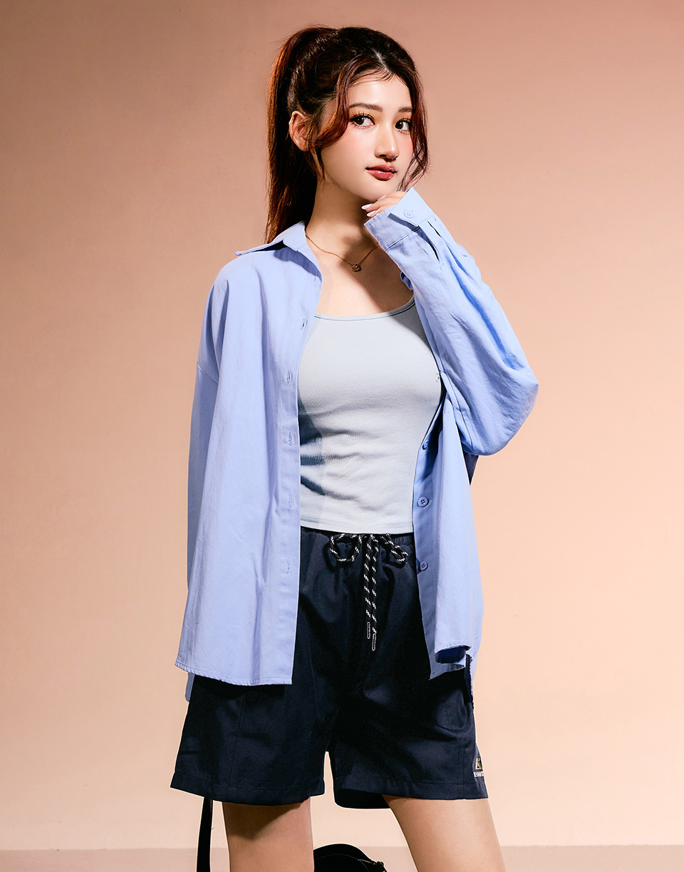 登峰燙金防潑水機能短褲