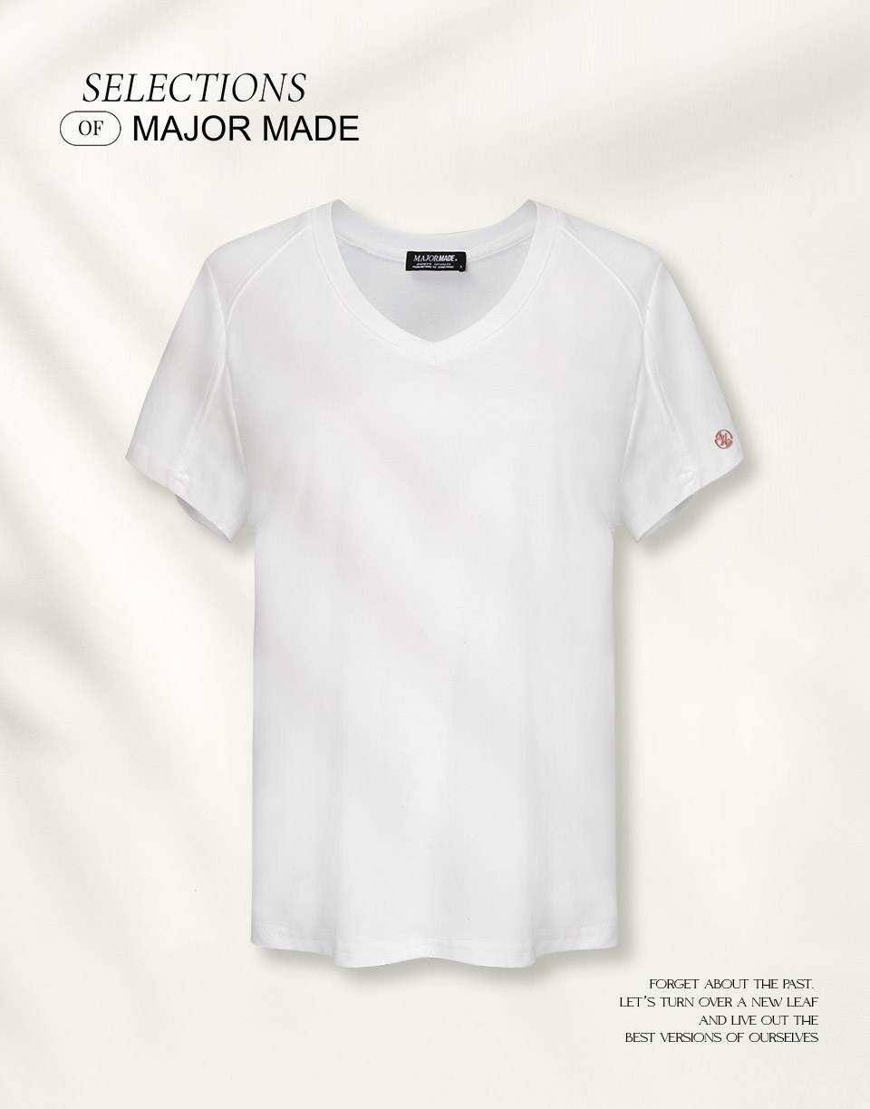 V領特殊剪裁修身上衣