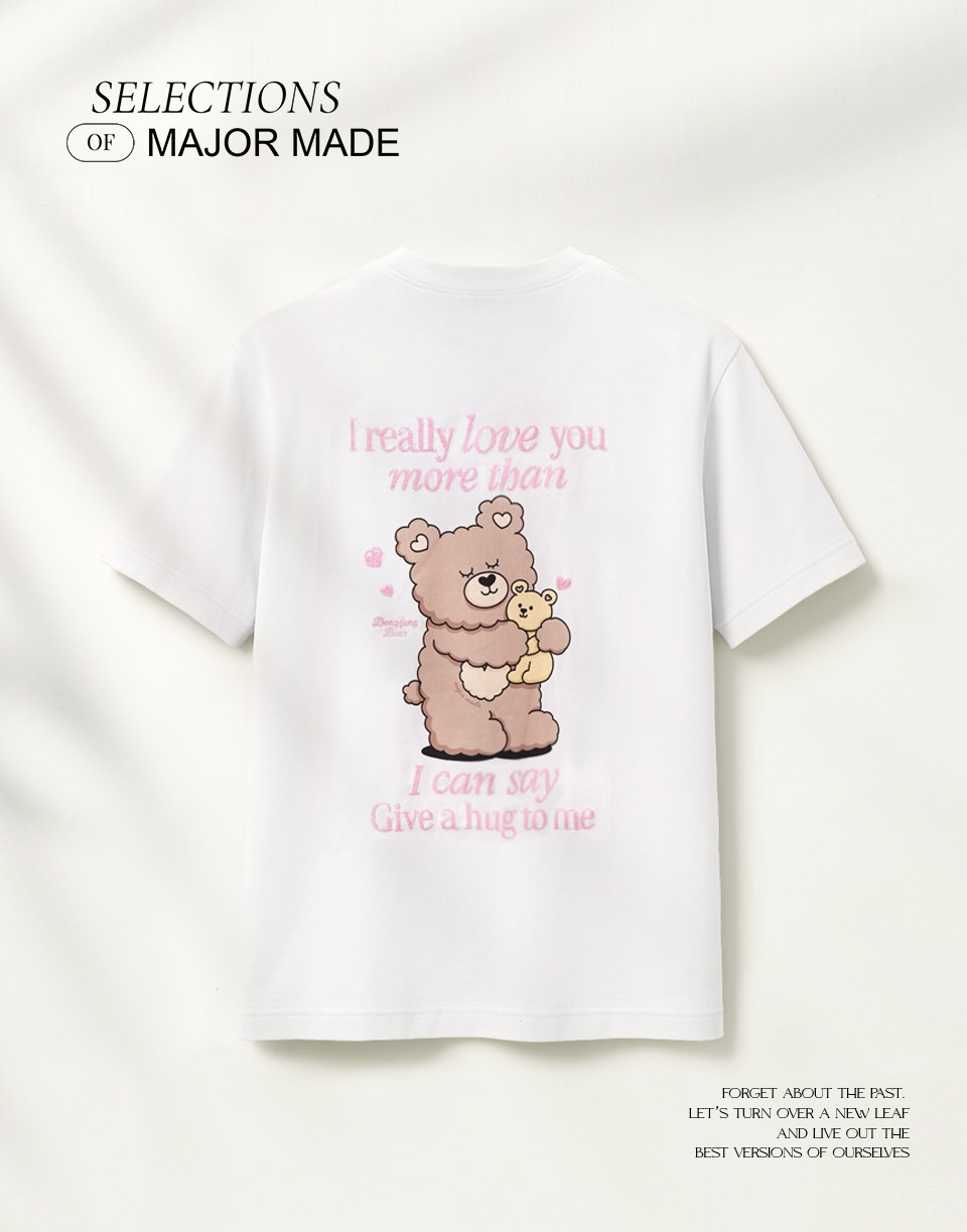 登峰熊熊友愛相擁口袋T