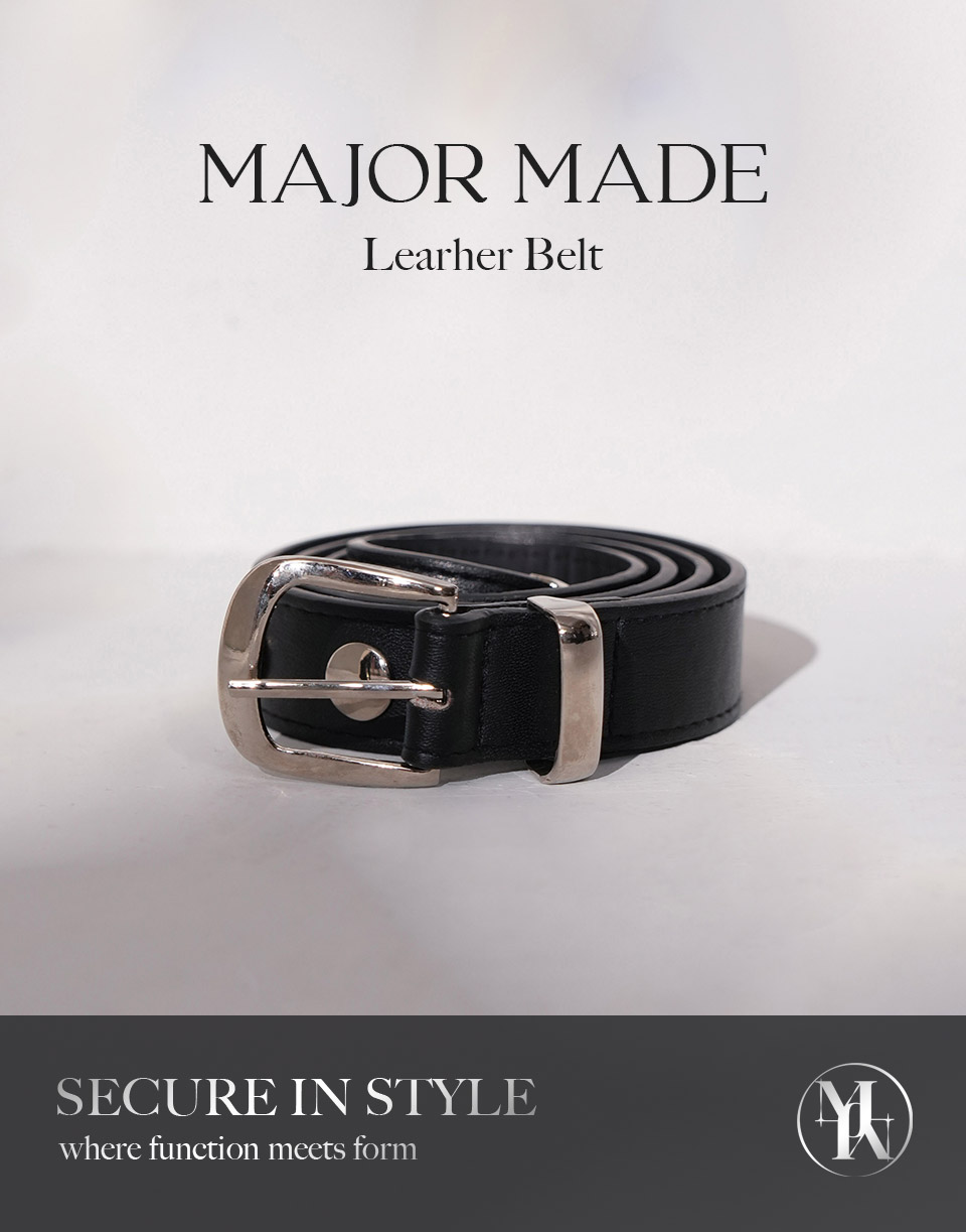 街頭風環釦皮革皮帶