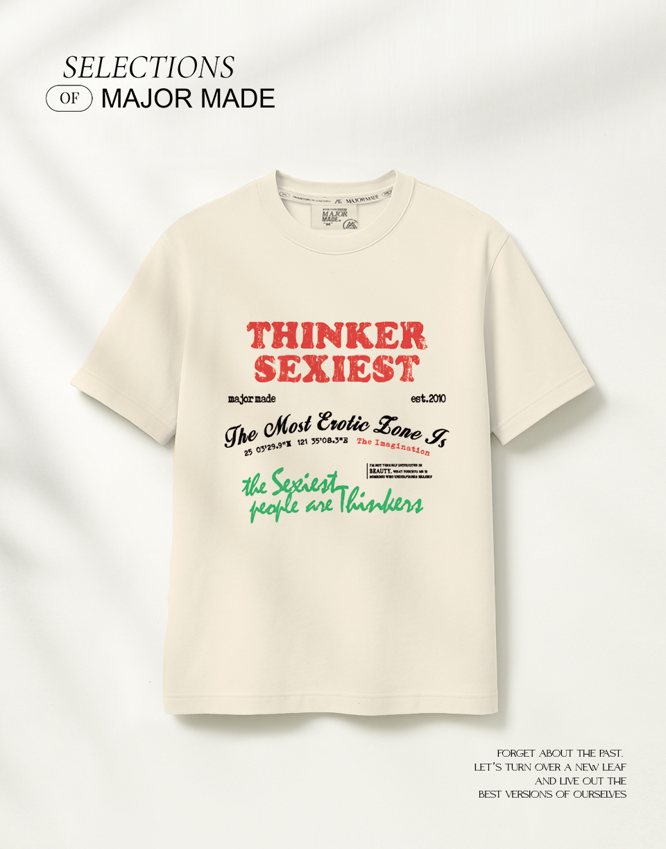 繽紛文字斑駁感短T