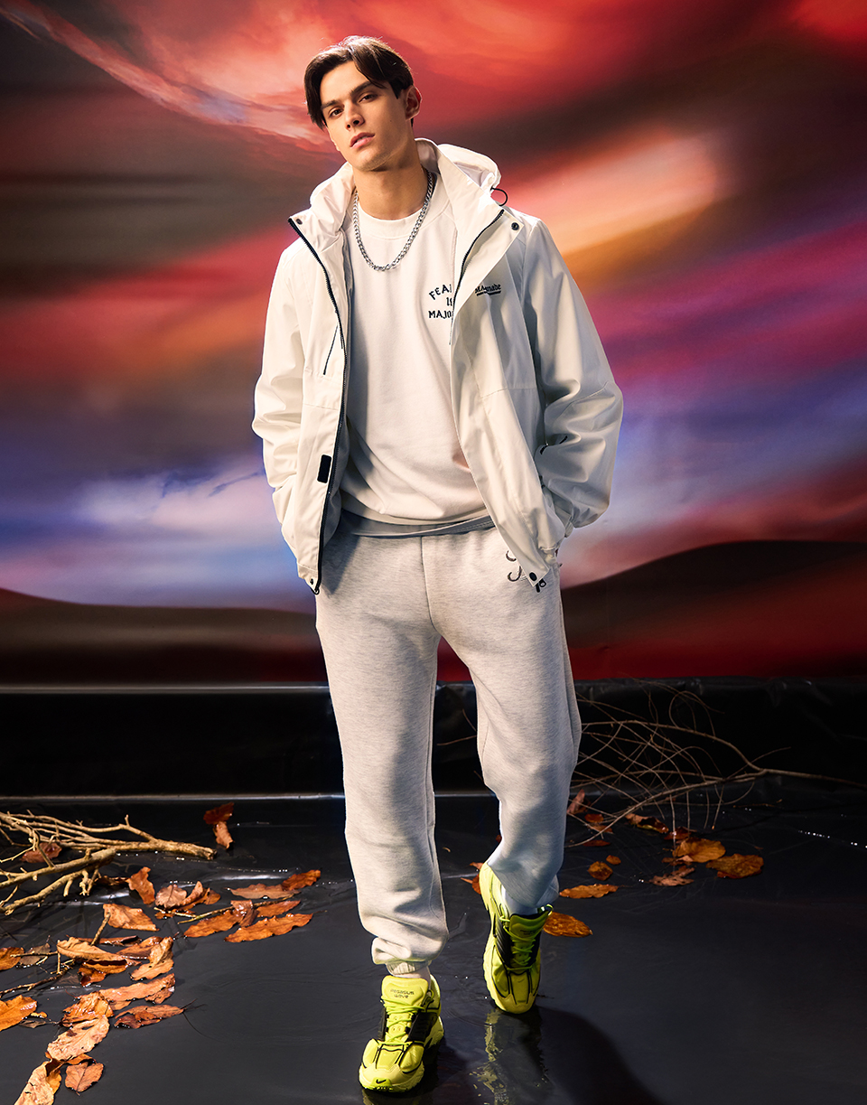 舒適立體感M字太空棉褲