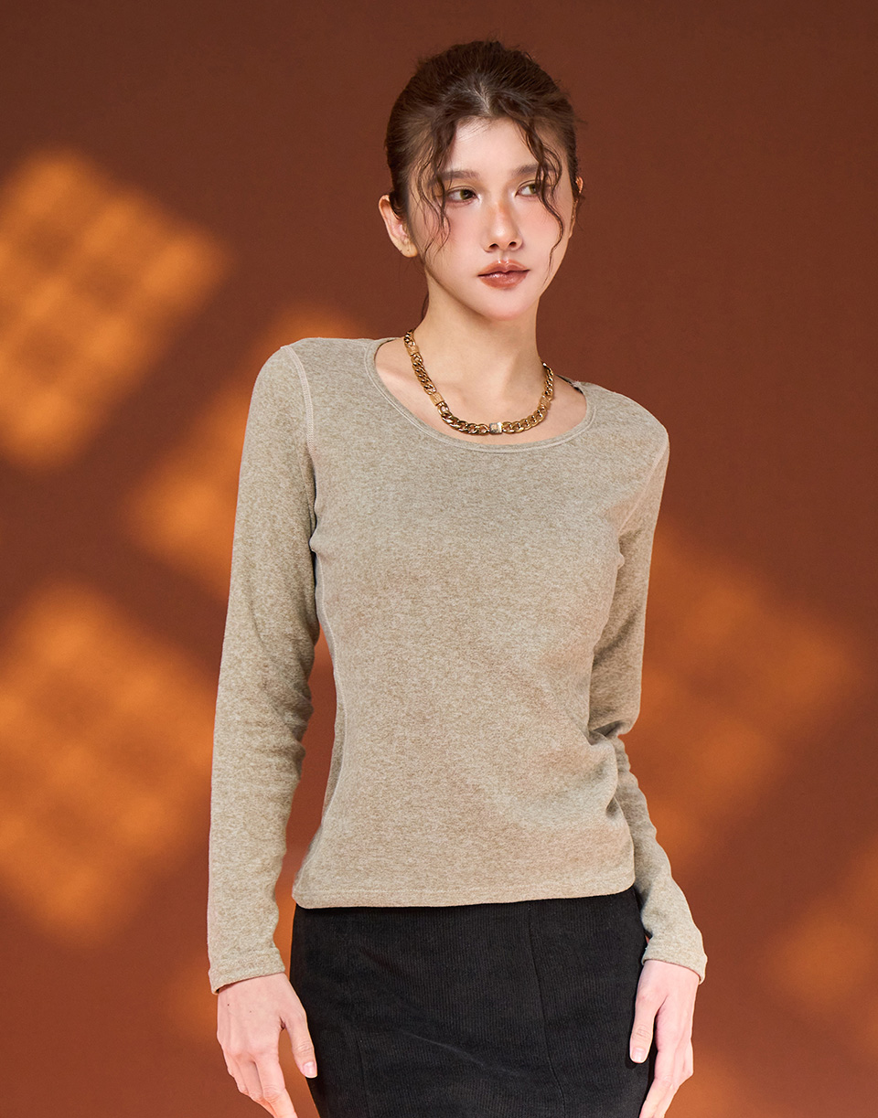 五代禦寒極暖羊絨發熱衣-腰身款