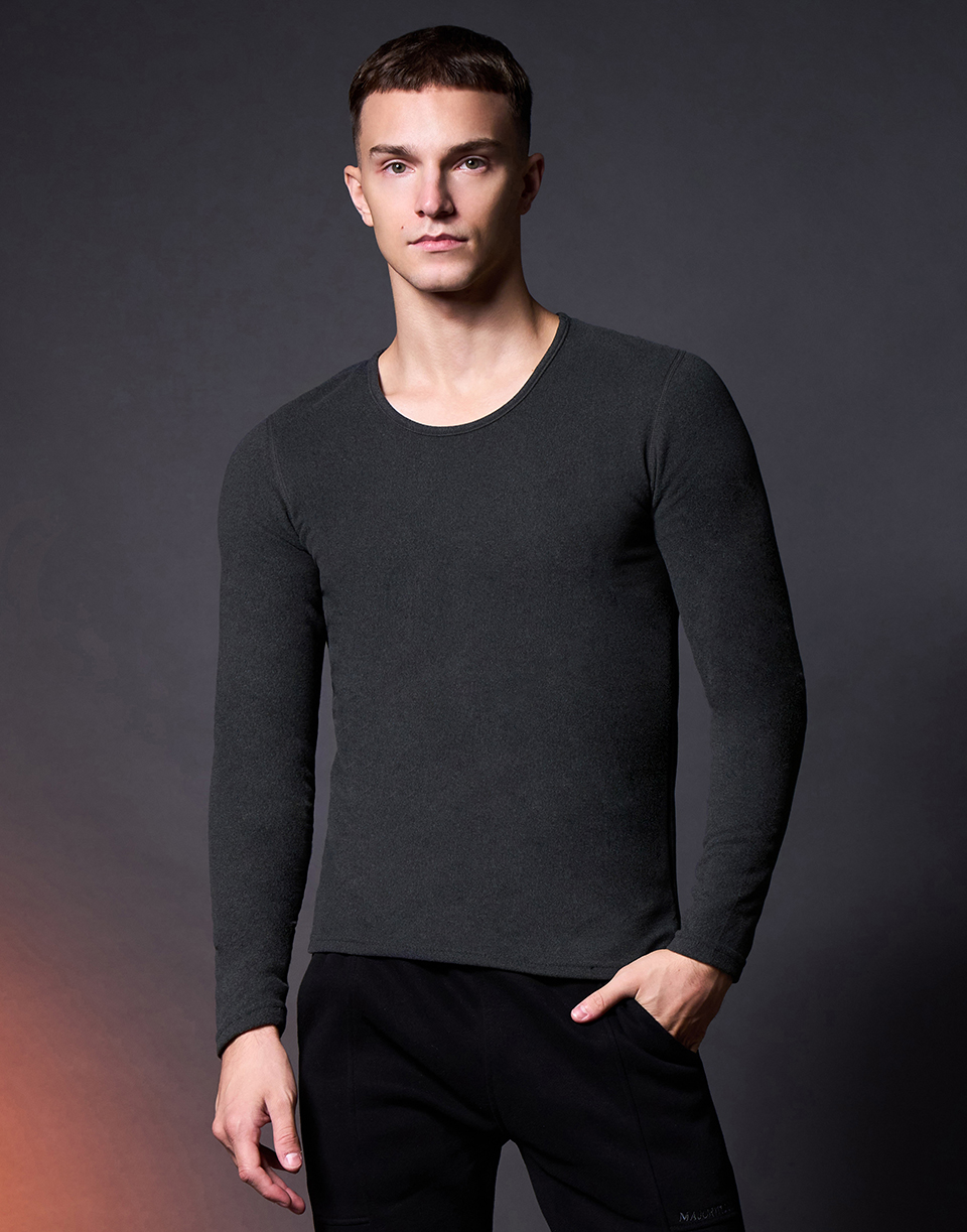 五代禦寒極暖羊絨發熱衣-直筒款