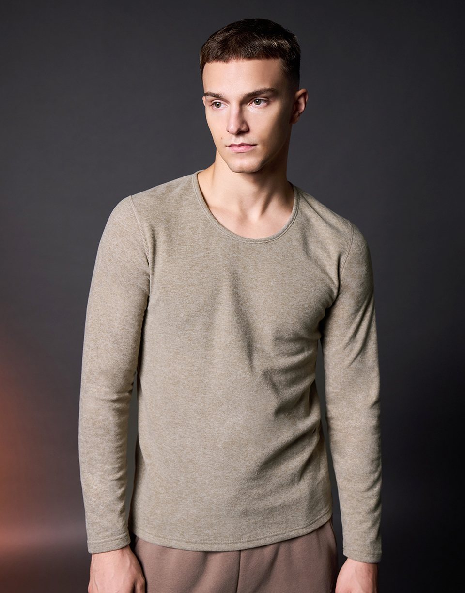 五代禦寒極暖羊絨發熱衣-直筒款