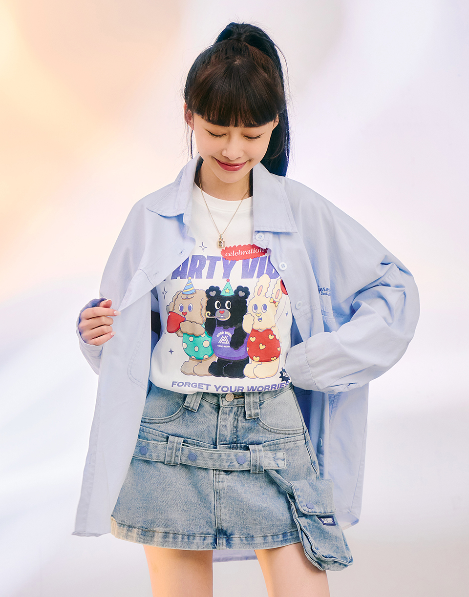 工裝腰包牛仔褲裙