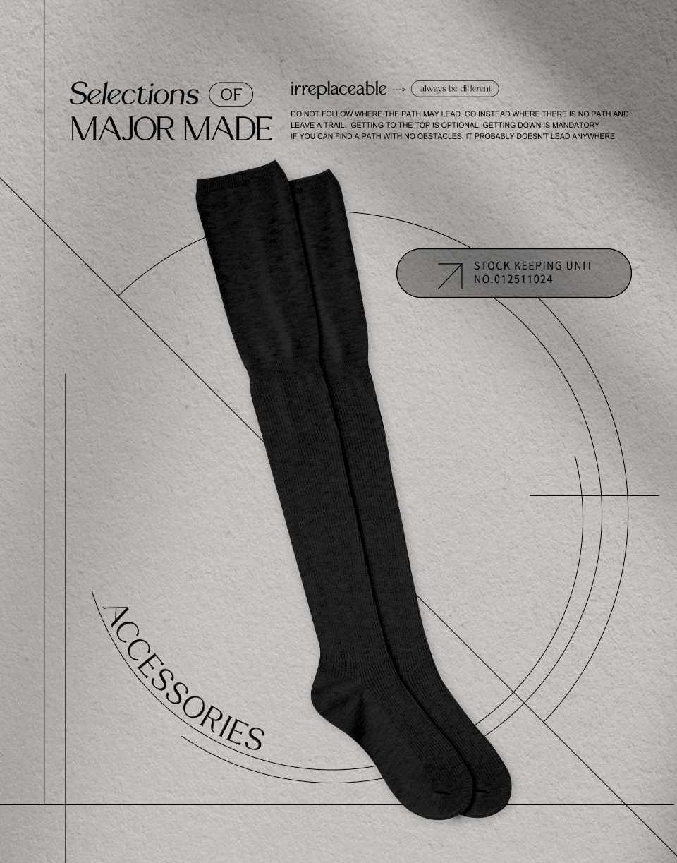 百搭過膝泡泡長襪