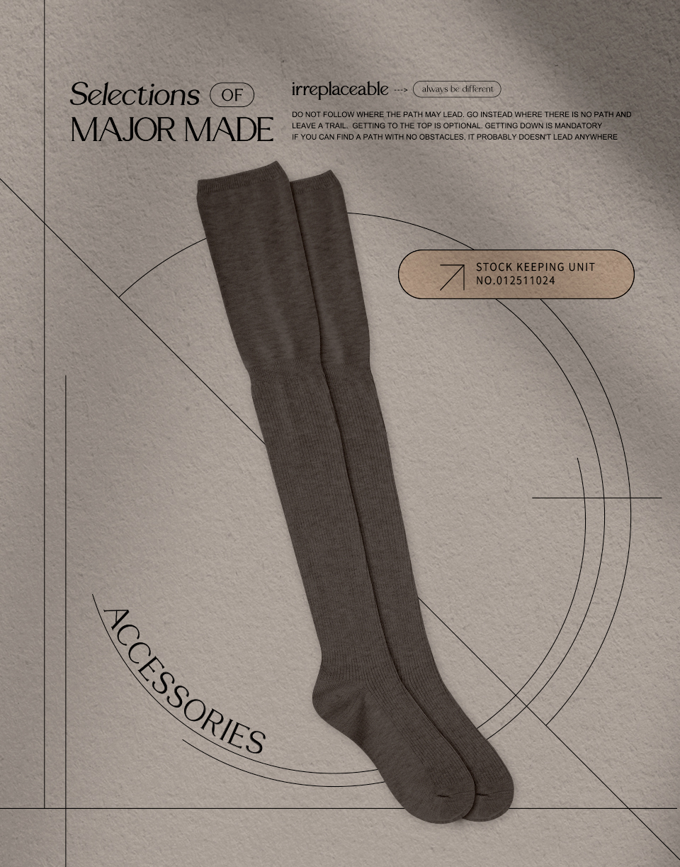 百搭過膝泡泡長襪