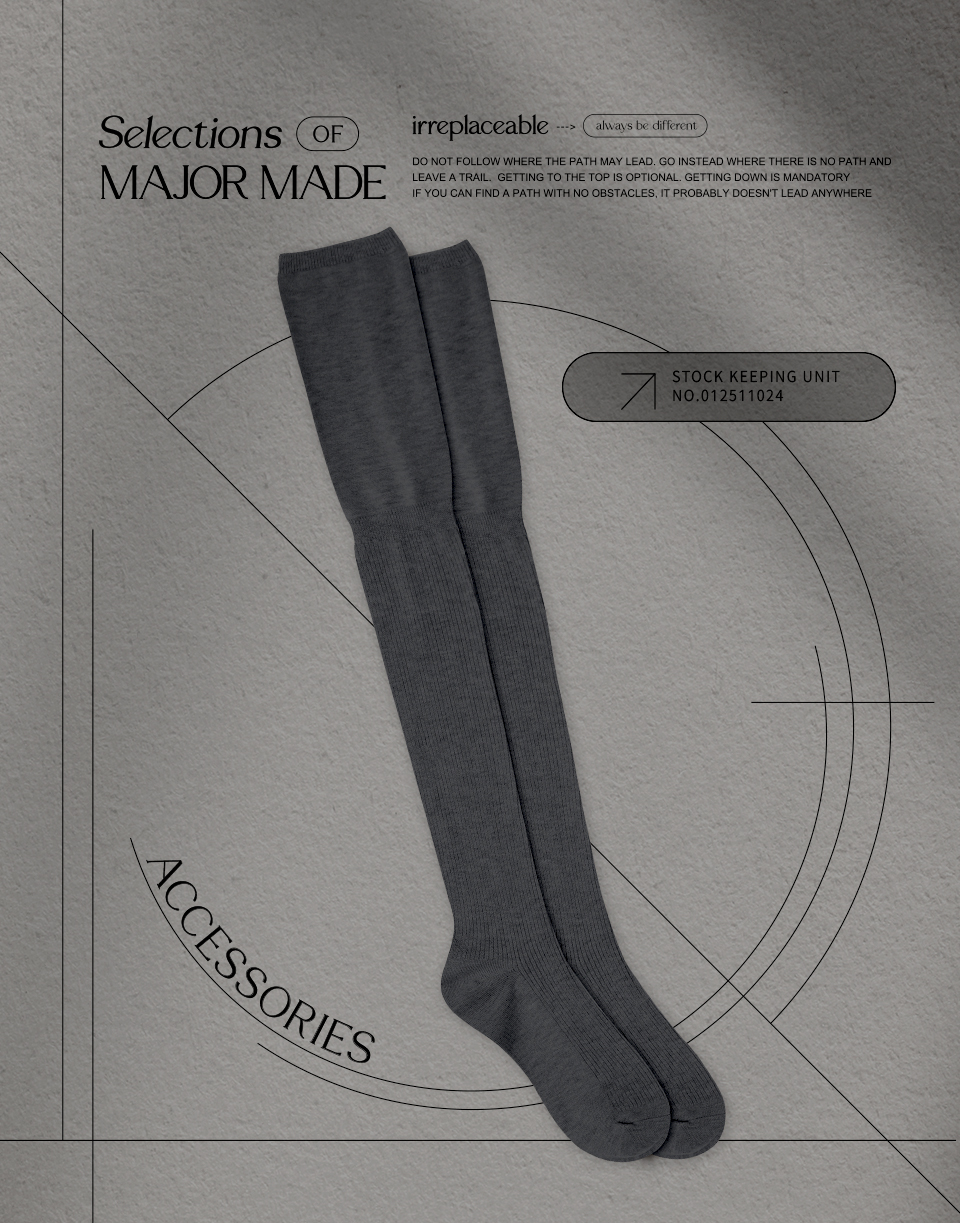 百搭過膝泡泡長襪