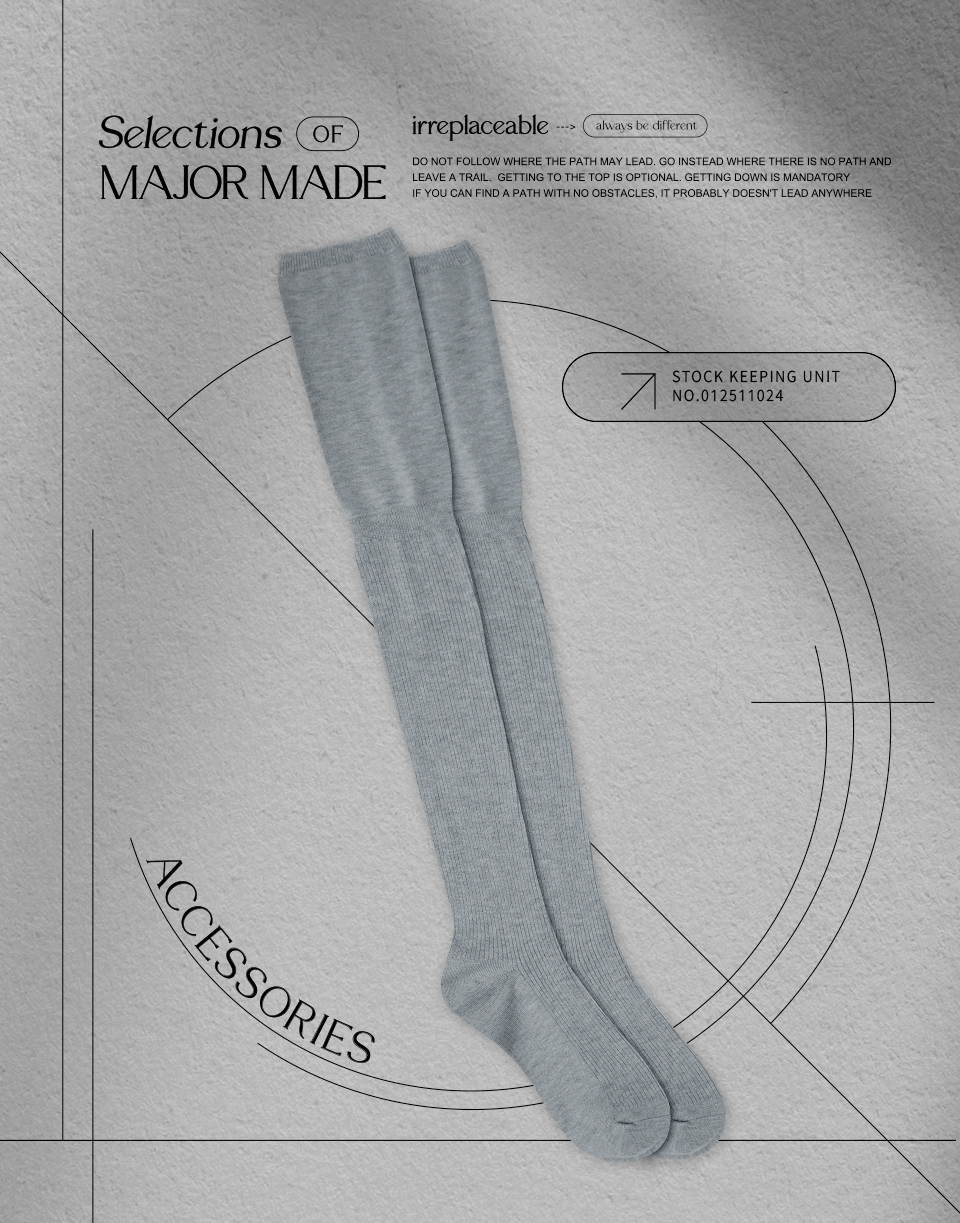 百搭過膝泡泡長襪