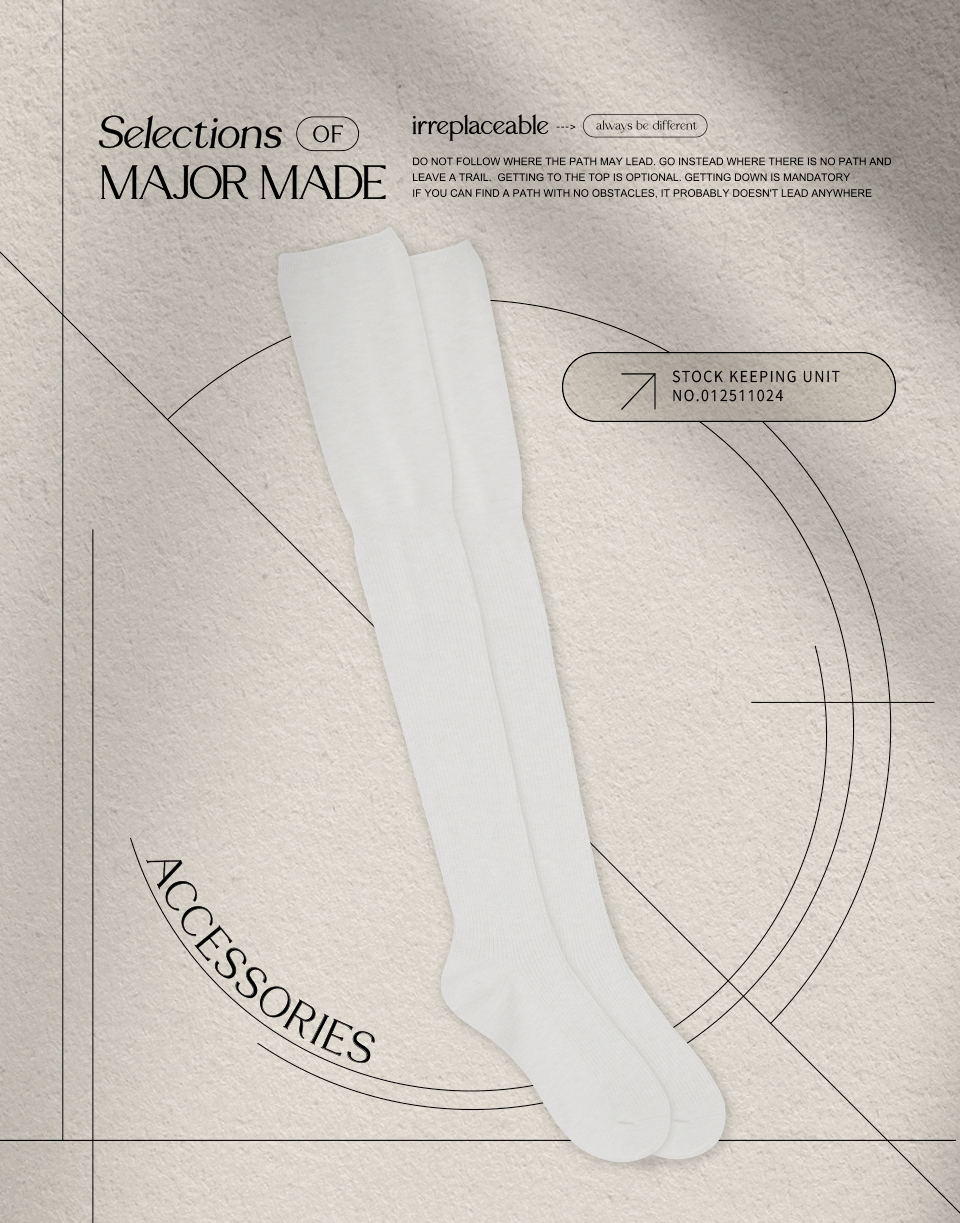 百搭過膝泡泡長襪