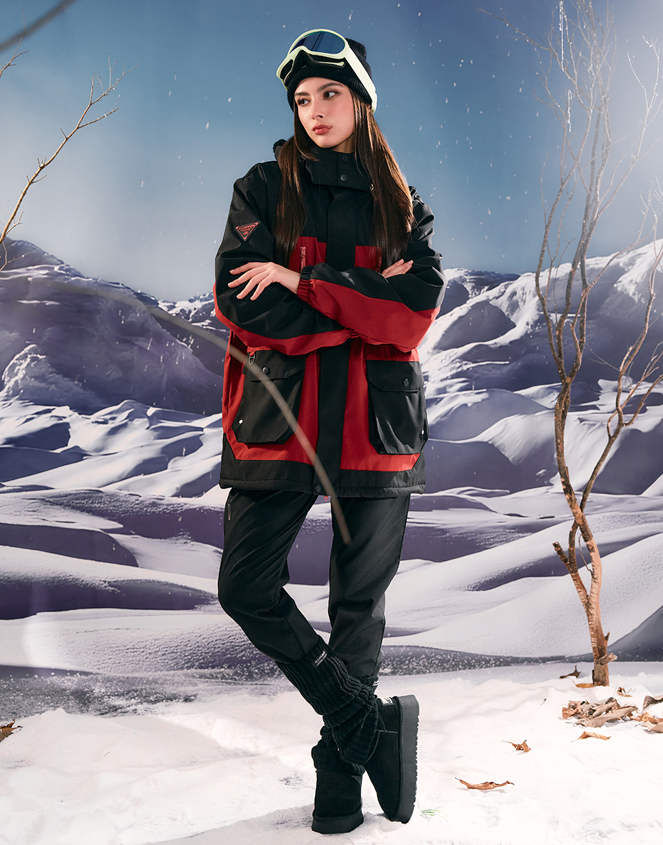 防潑水滾邊登峰褲