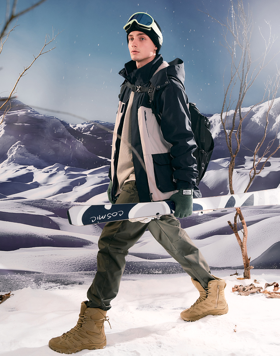 防潑水滾邊登峰褲