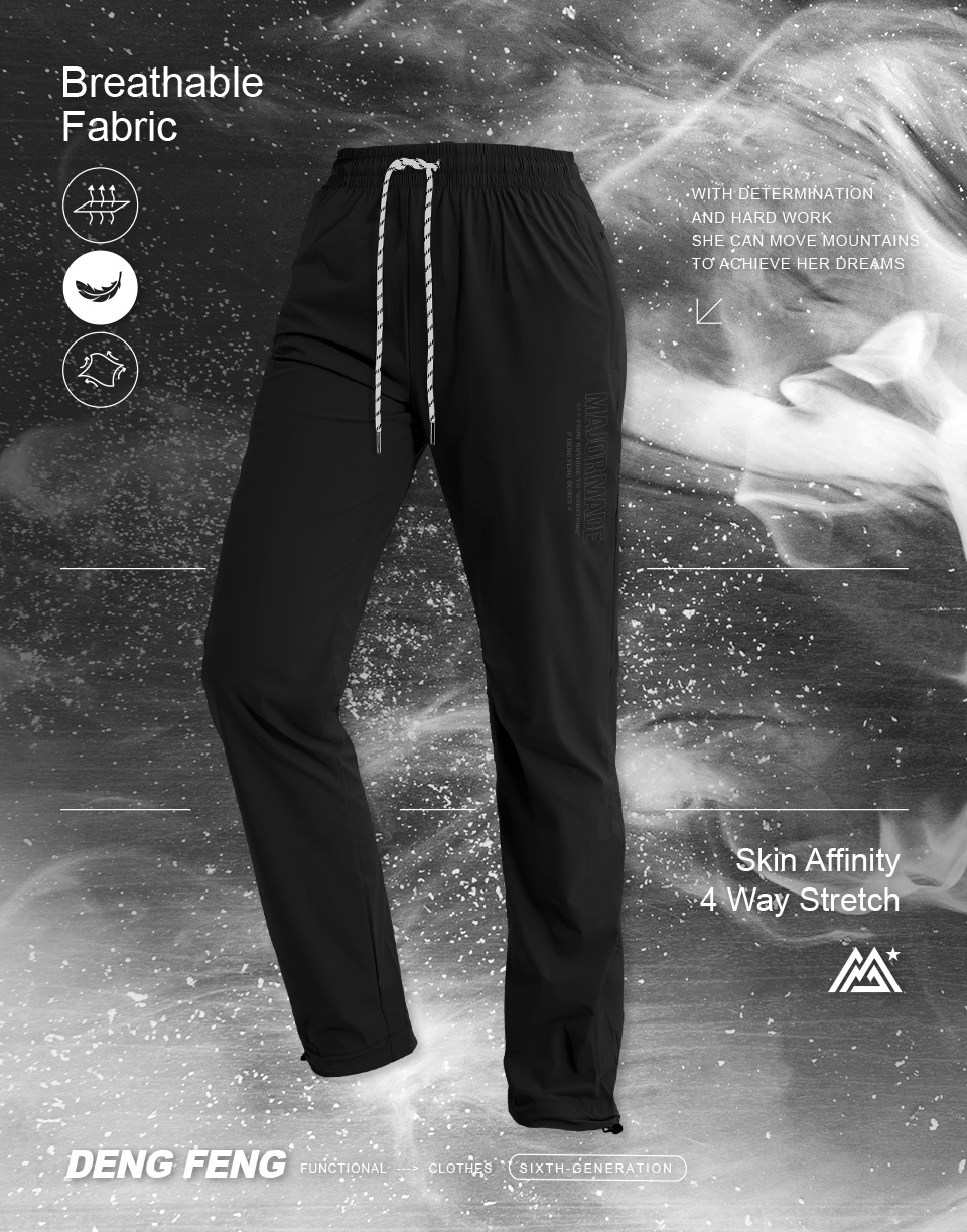 弧形剪裁登峰面膜縮口褲