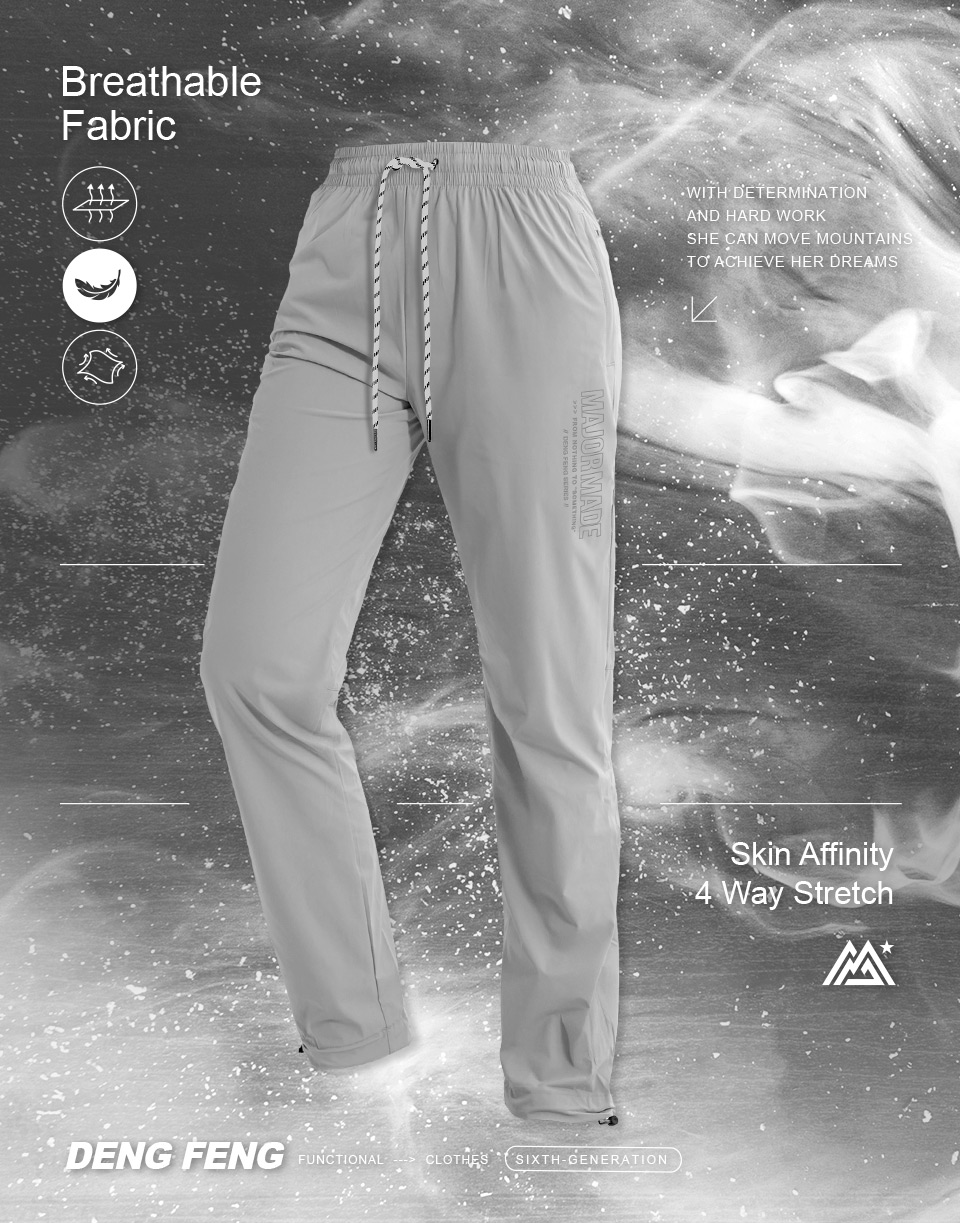 弧形剪裁登峰面膜縮口褲