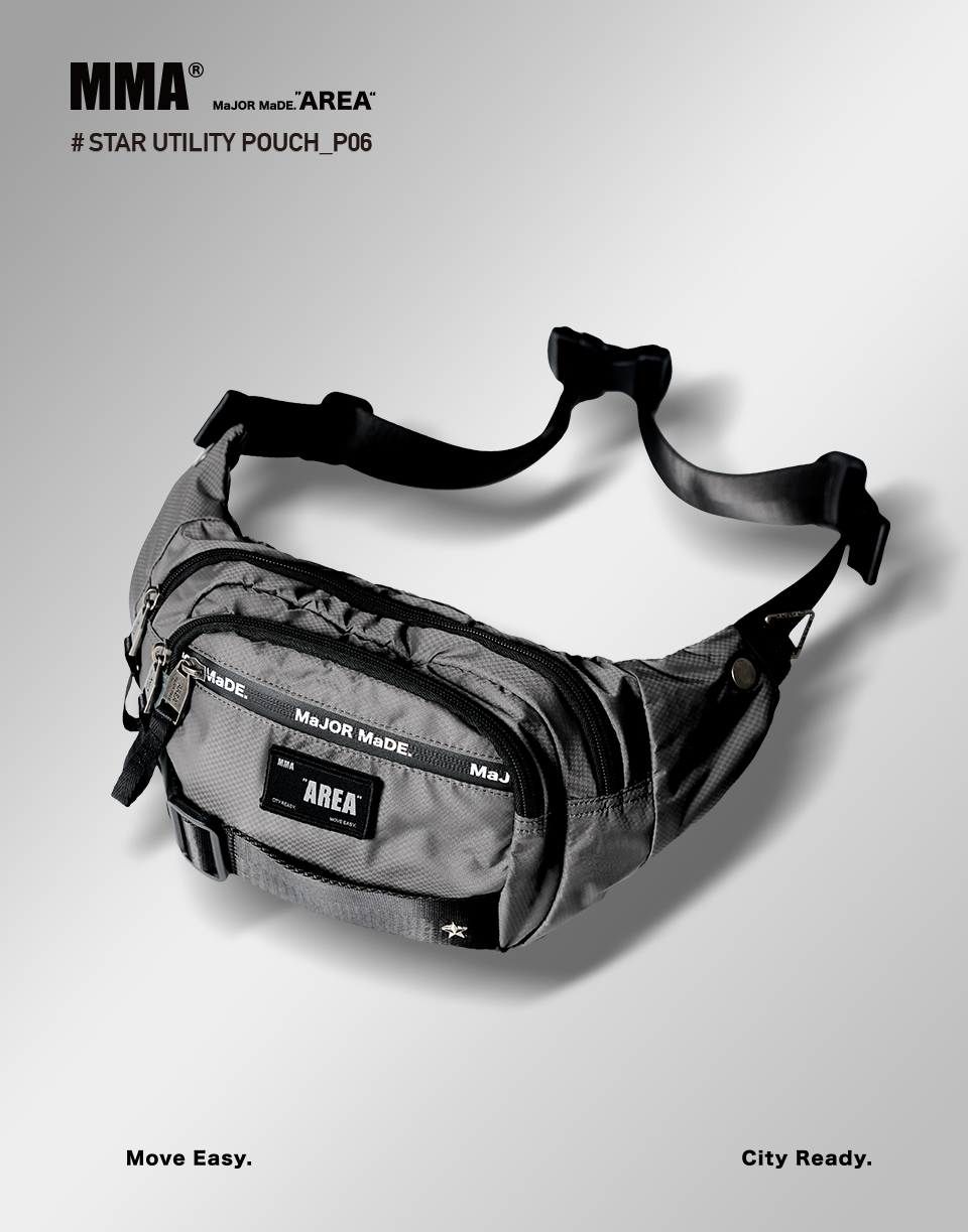 星星釘布章機能腰包