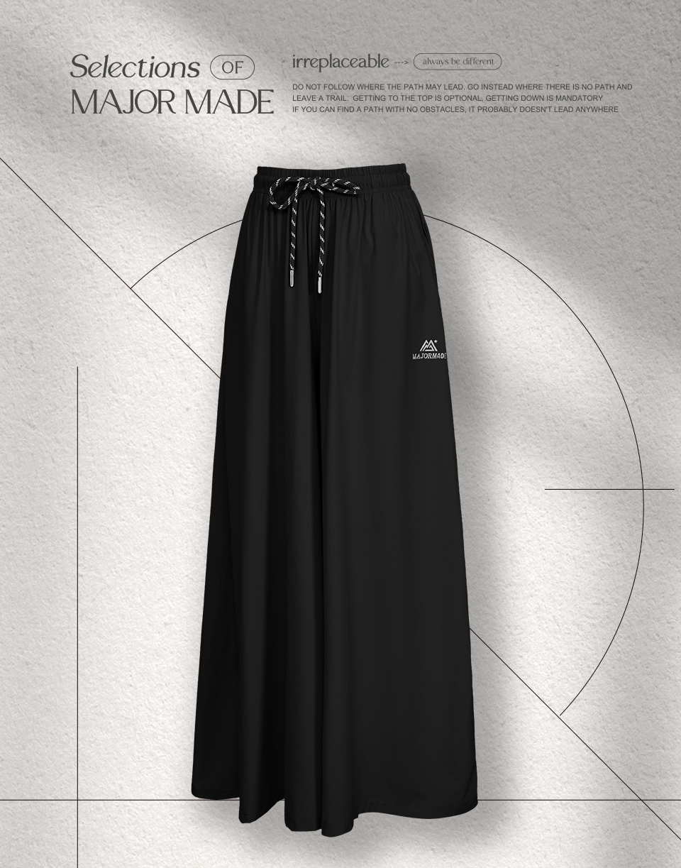 冰絲涼感面膜寬褲