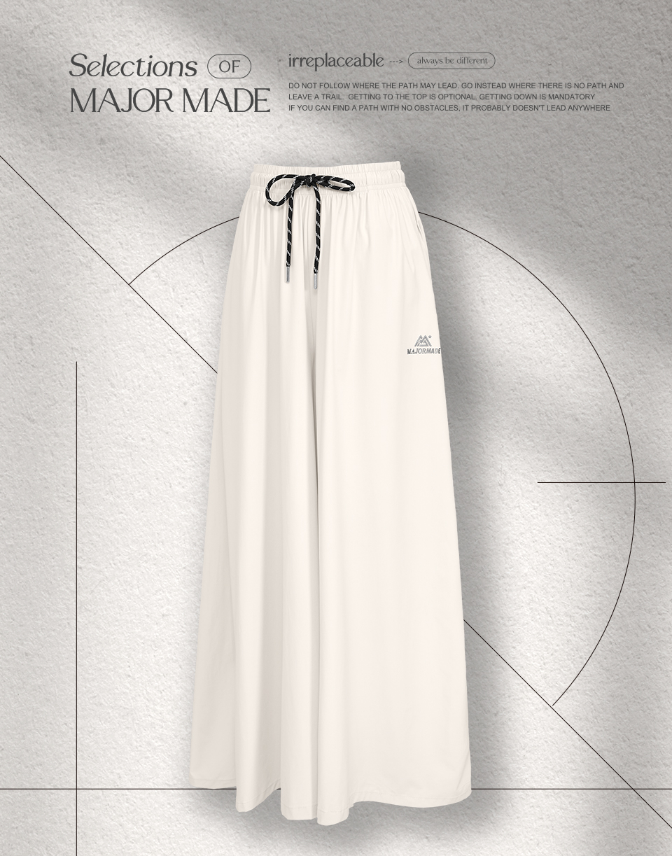 冰絲涼感面膜寬褲