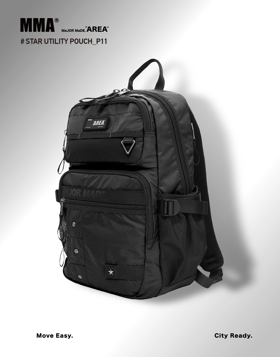 星星釘布章機能後背包