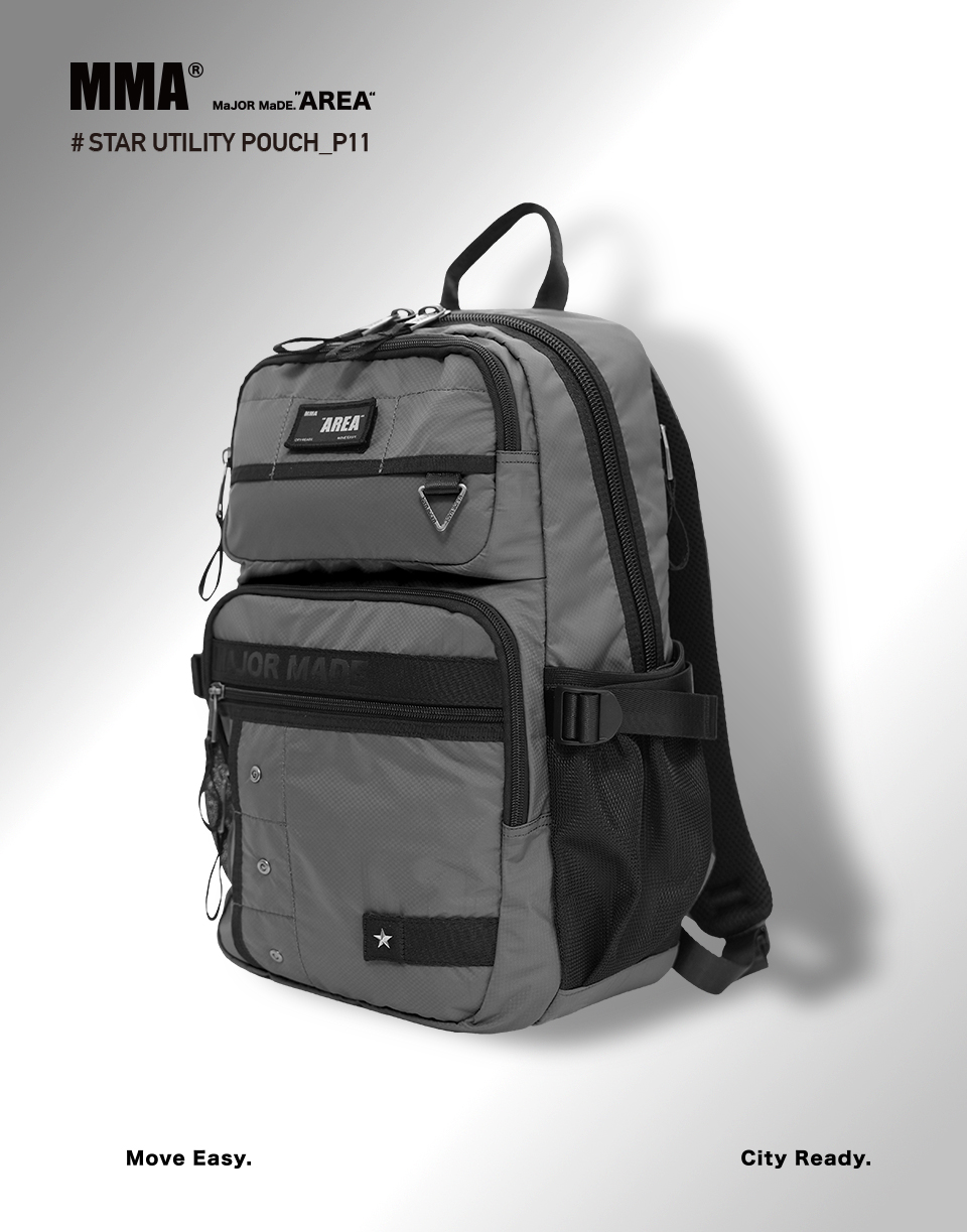 星星釘布章機能後背包