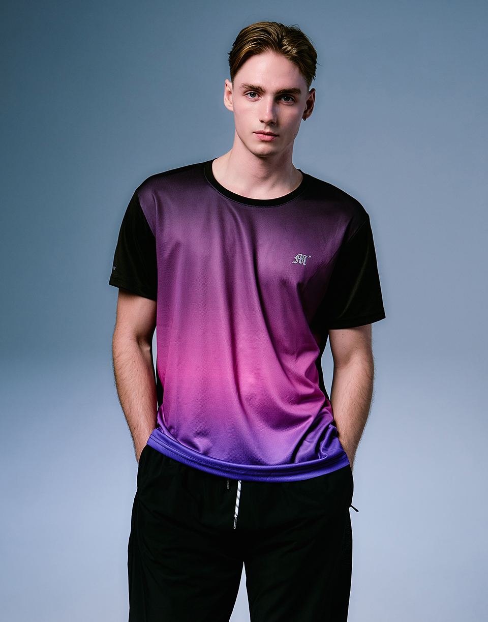 歌德M字機能漸層涼感T