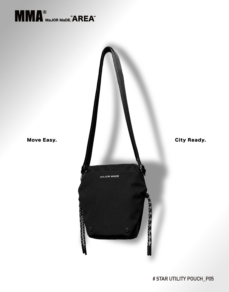 日常側邊拉繩斜垮側背包