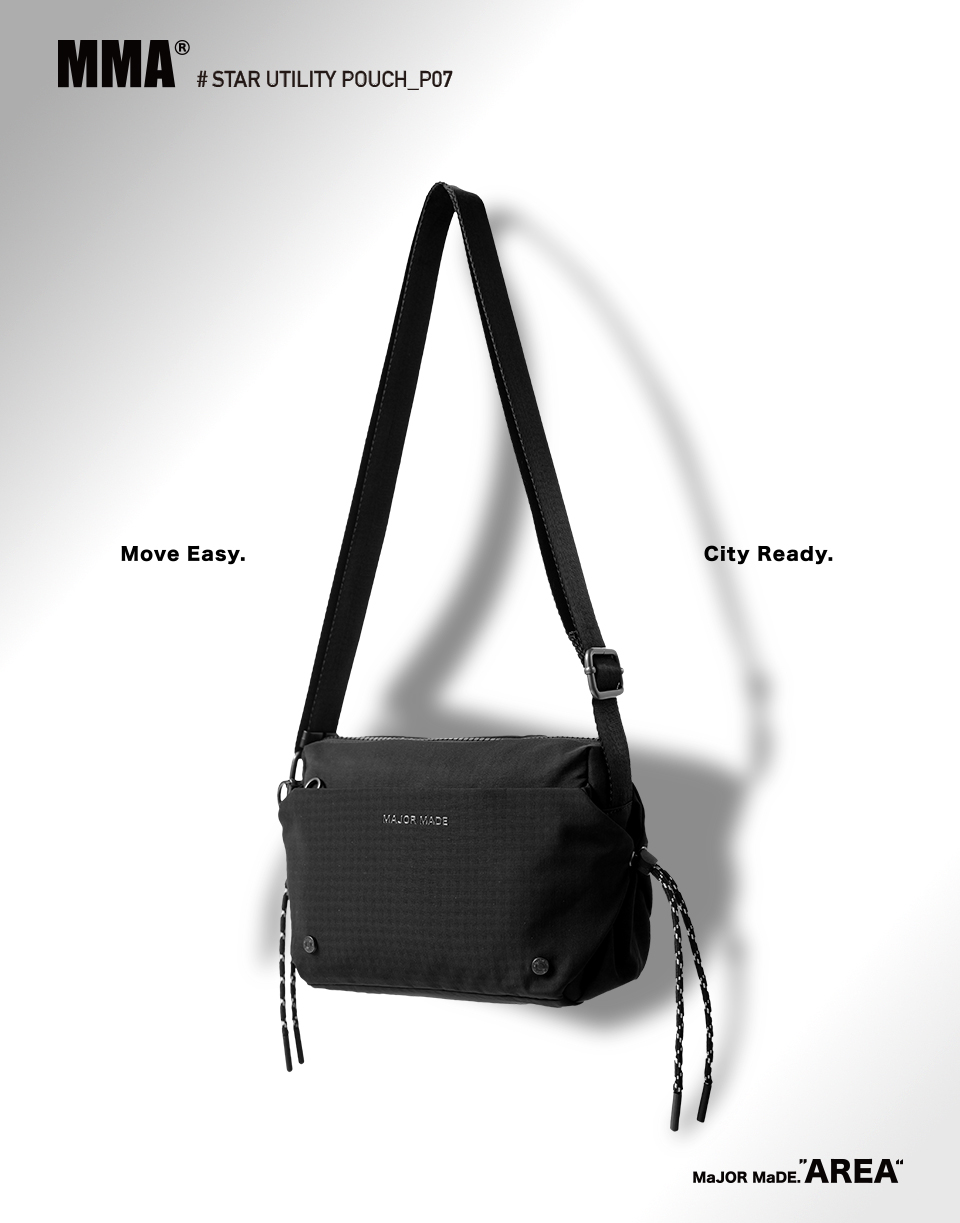 日常拉繩斜挎橫式側背包