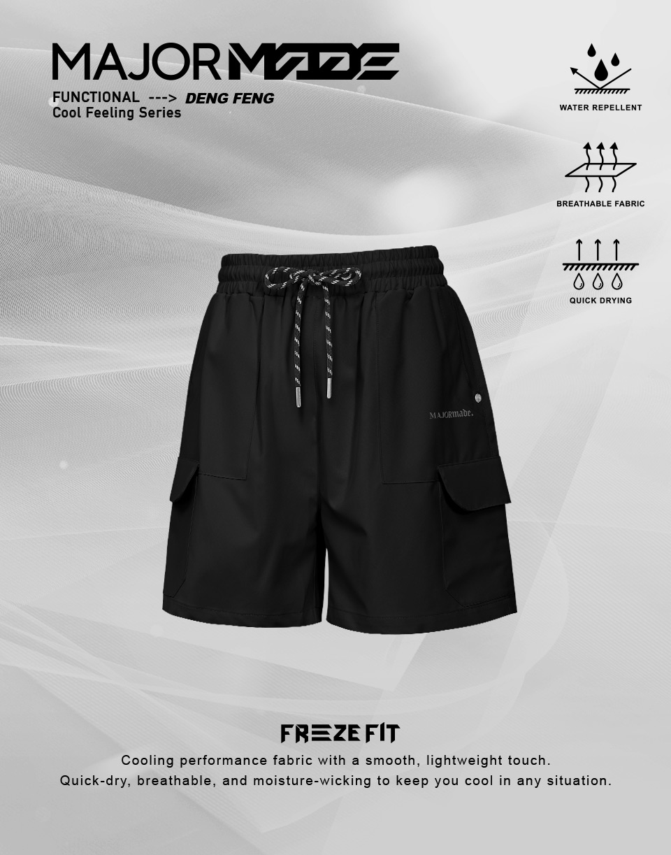 登峰防潑水銀釘工裝短褲