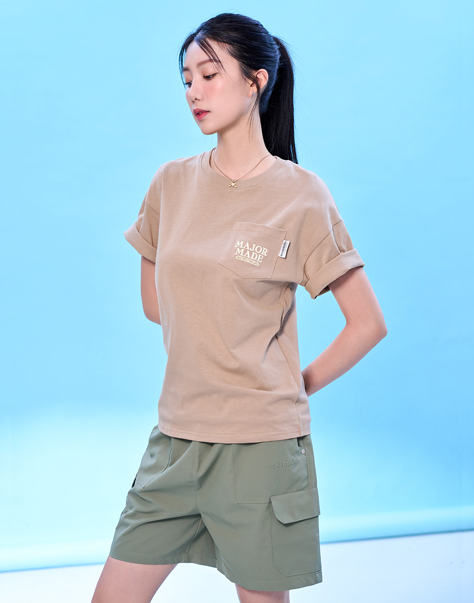 登峰防潑水銀釘工裝短褲