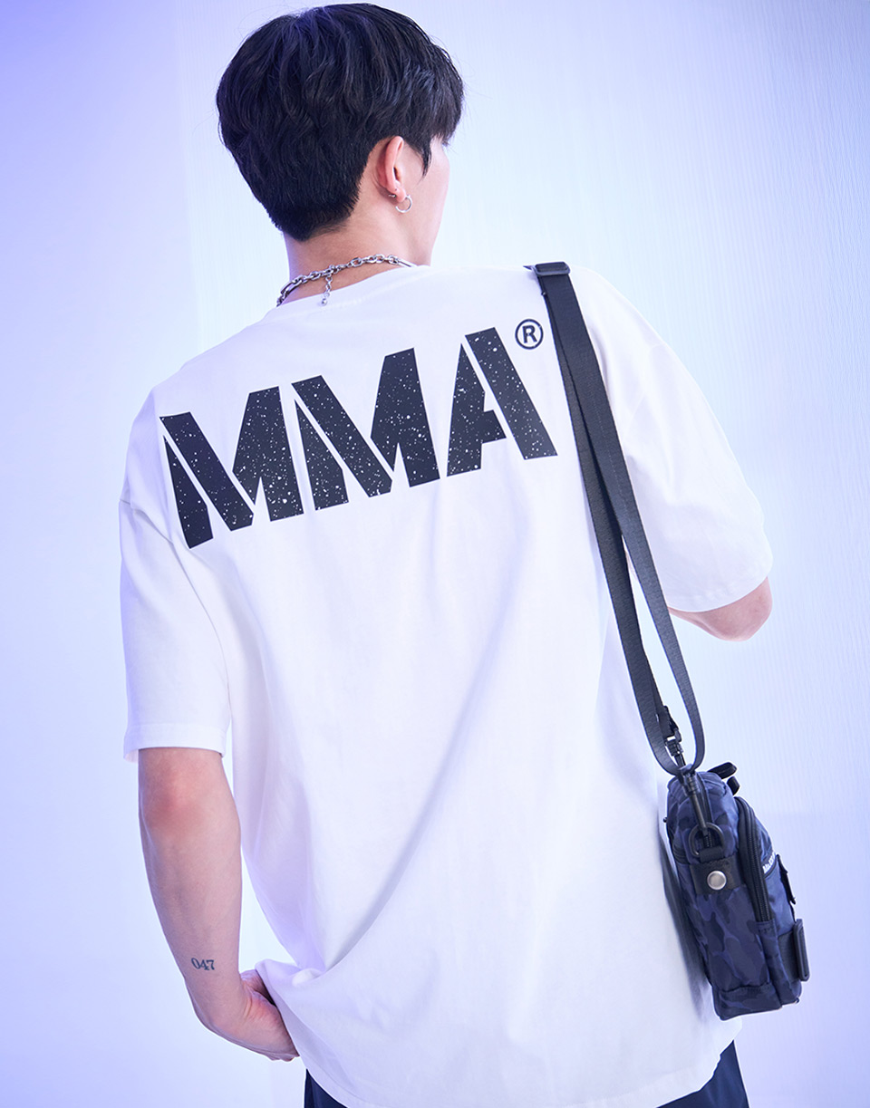 MMA反摺星星袖口袋短T