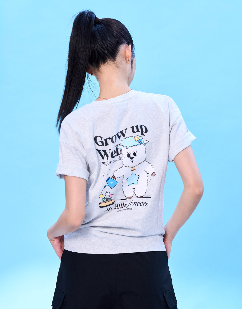 星星小綿羊厚磅口袋短T