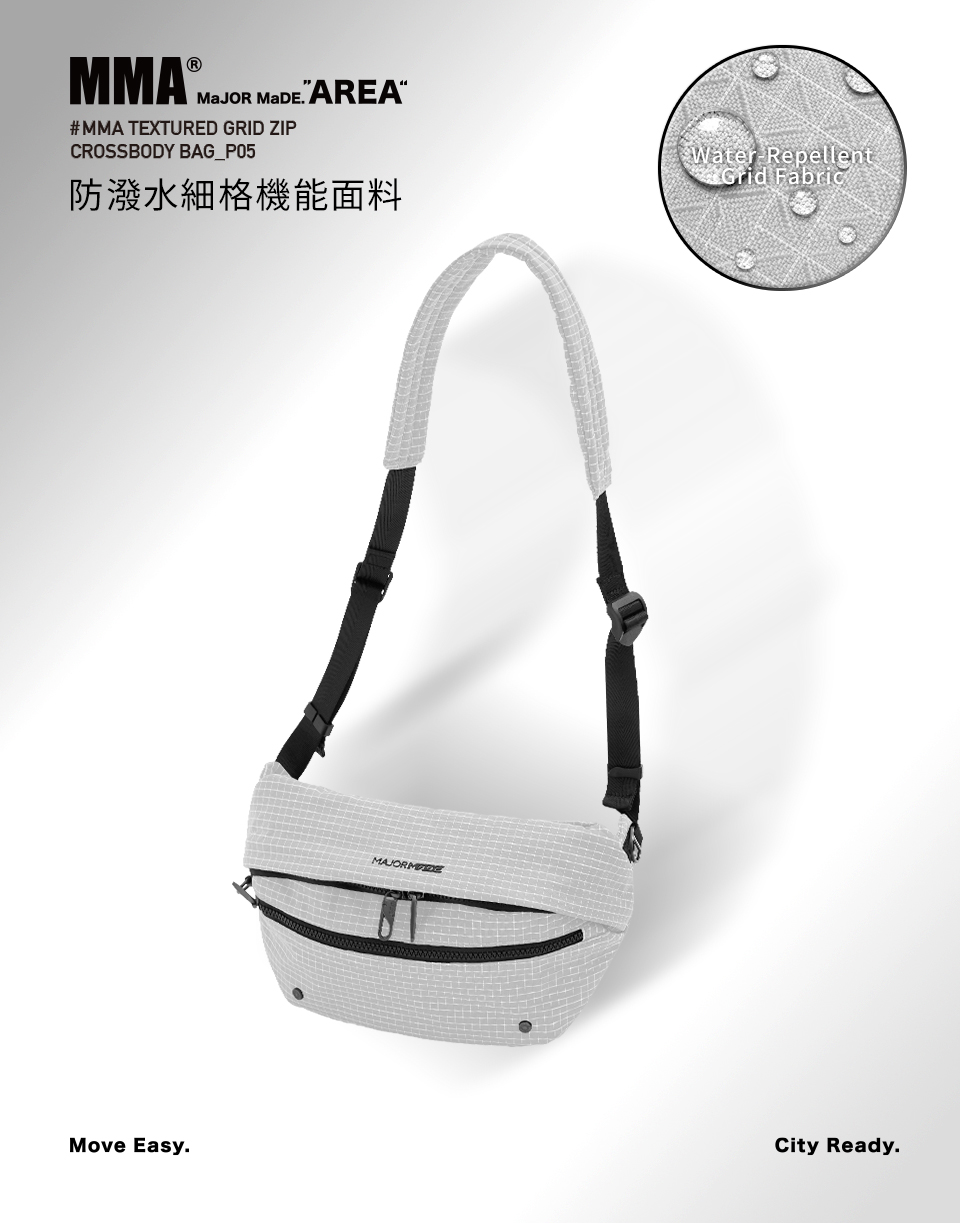 六合一防盜扣減壓揹帶格紋胸包