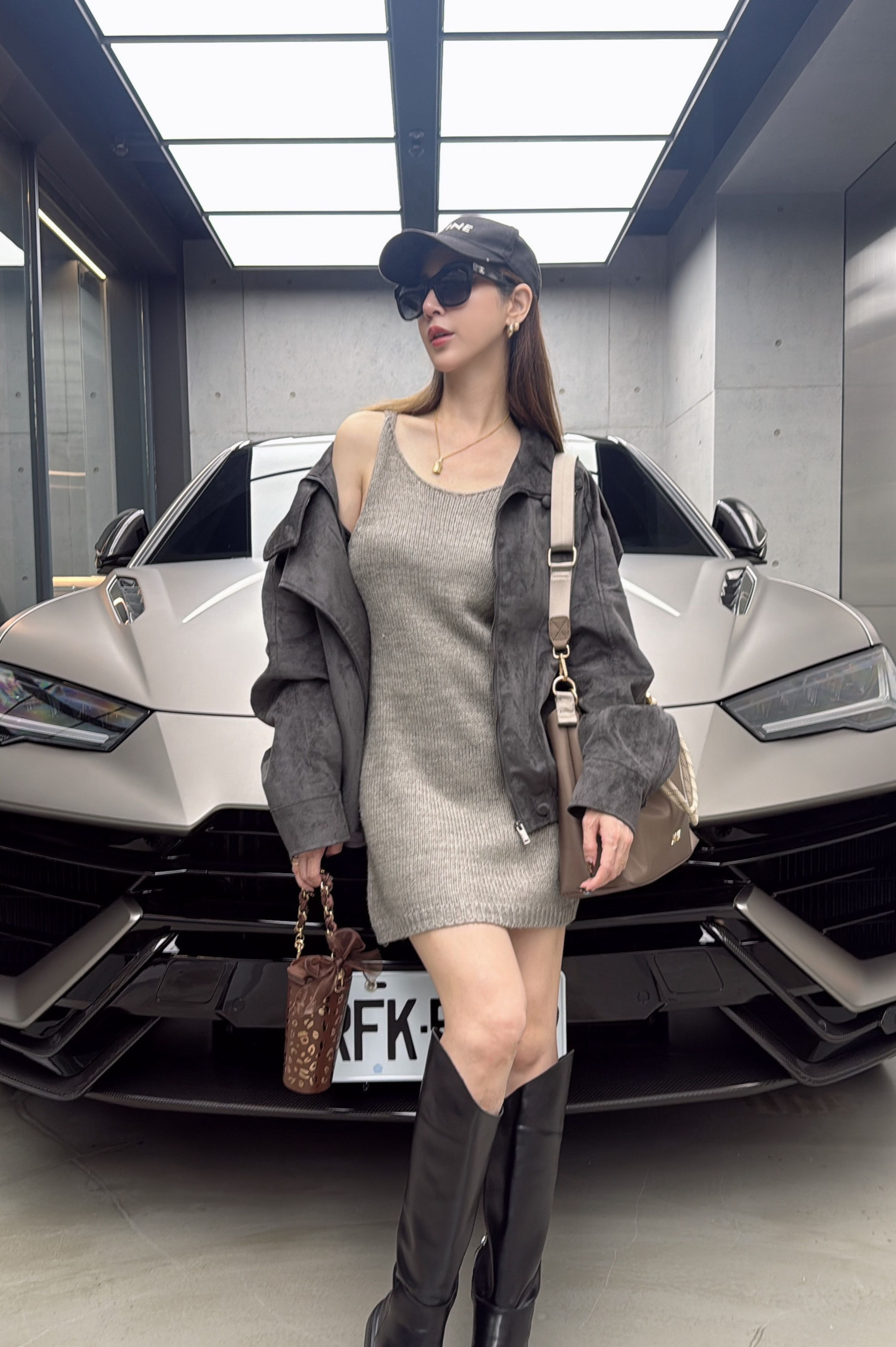 設計感顯瘦高筒精靈長靴